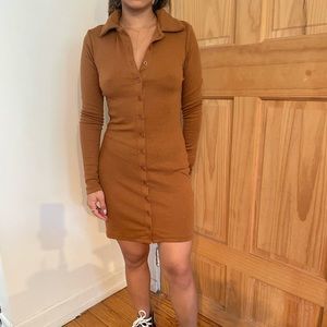 Princess Polly Button Front Collar Dress